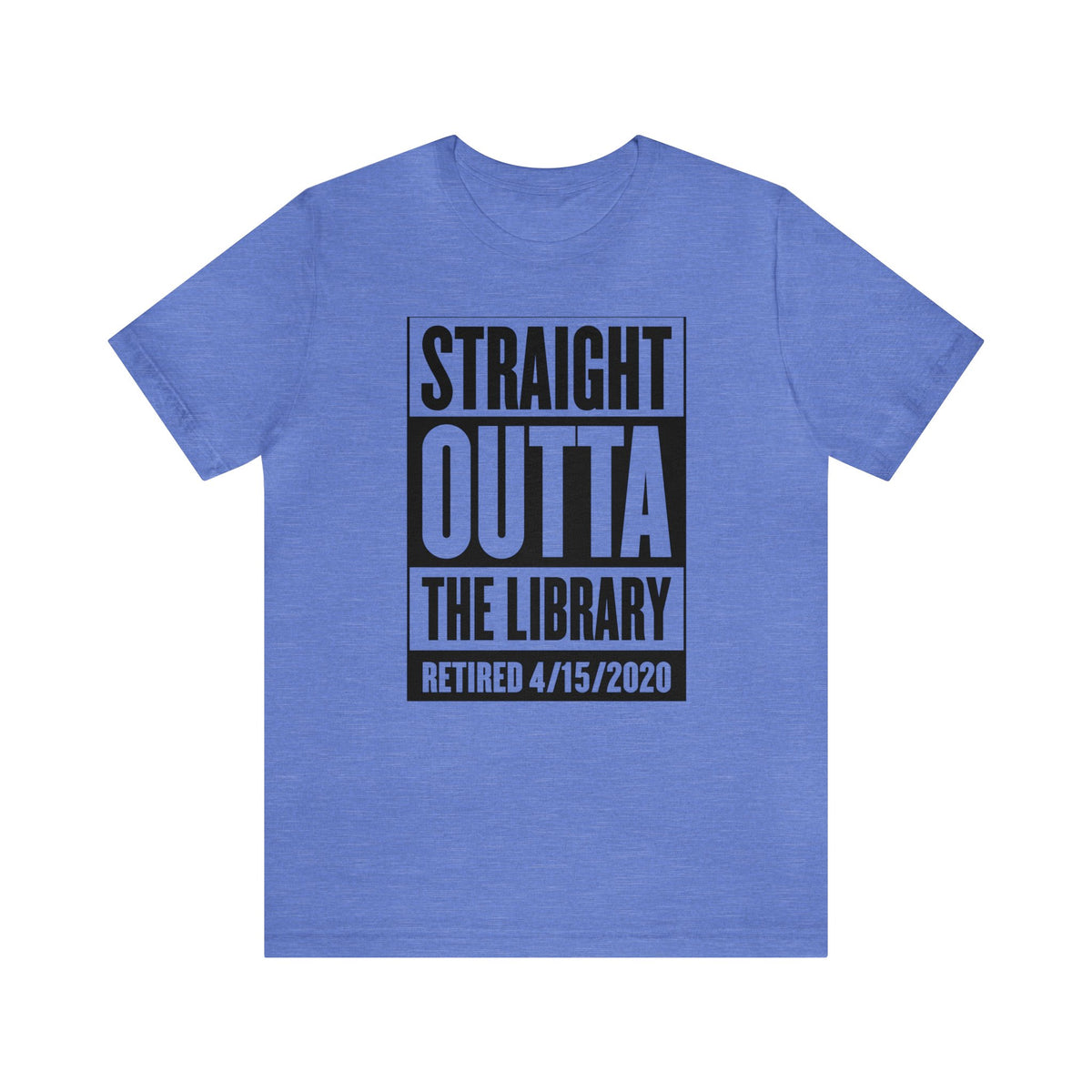 Custom Librarian Gift | Book Lover Library Shirt | Straight Outta Library Retirement Gift | Unisex Jersey T-shirts