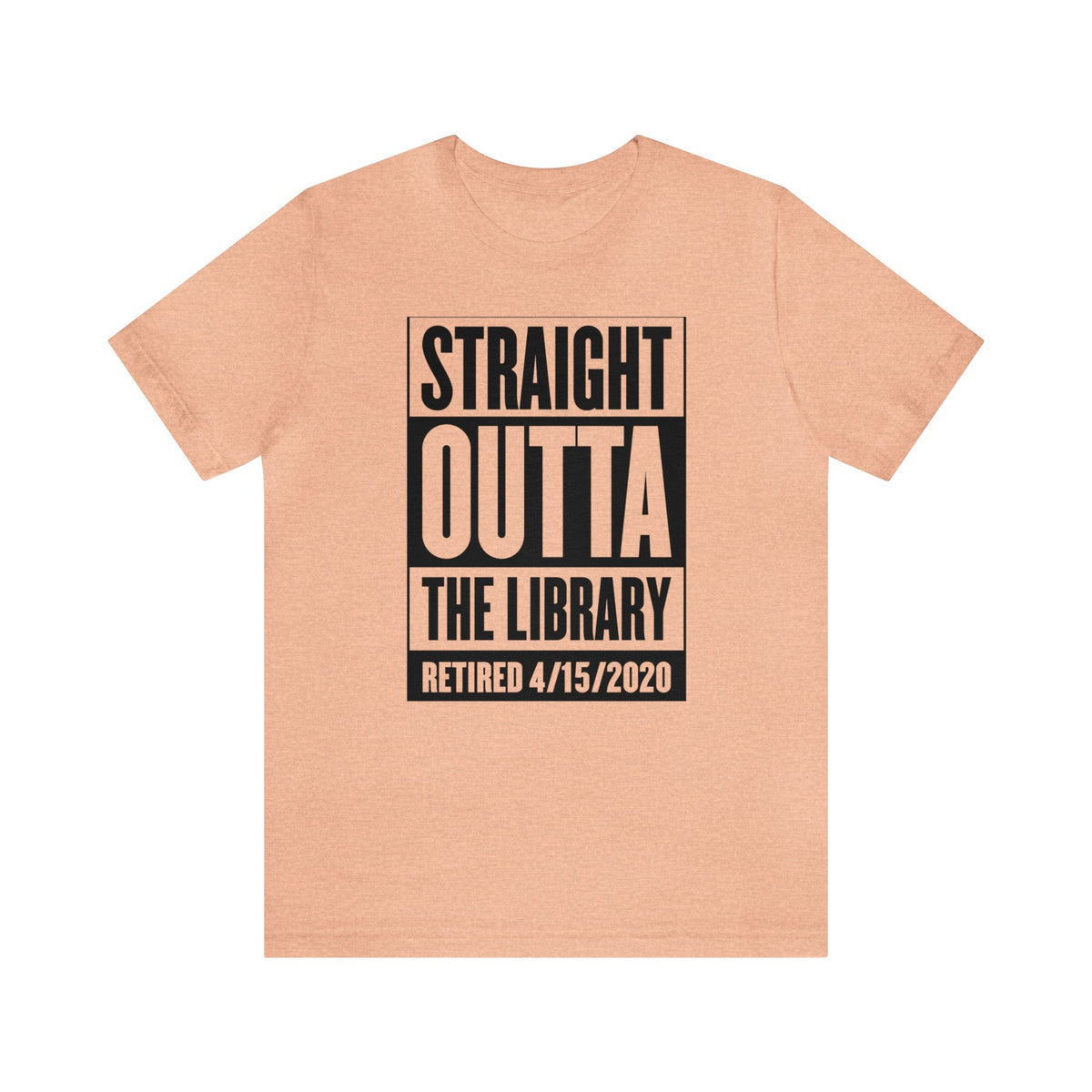 Custom Librarian Gift | Book Lover Library Shirt | Straight Outta Library Retirement Gift | Unisex Jersey T-shirts