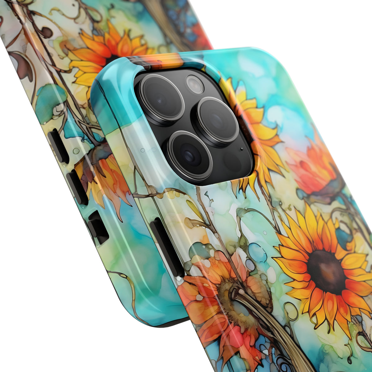 Pumpkin Fall Phone Case | iPhone 15 14 13 12 11 Phone Case | Sunflower Phone Case | Tough Impact-resistant Phone Case