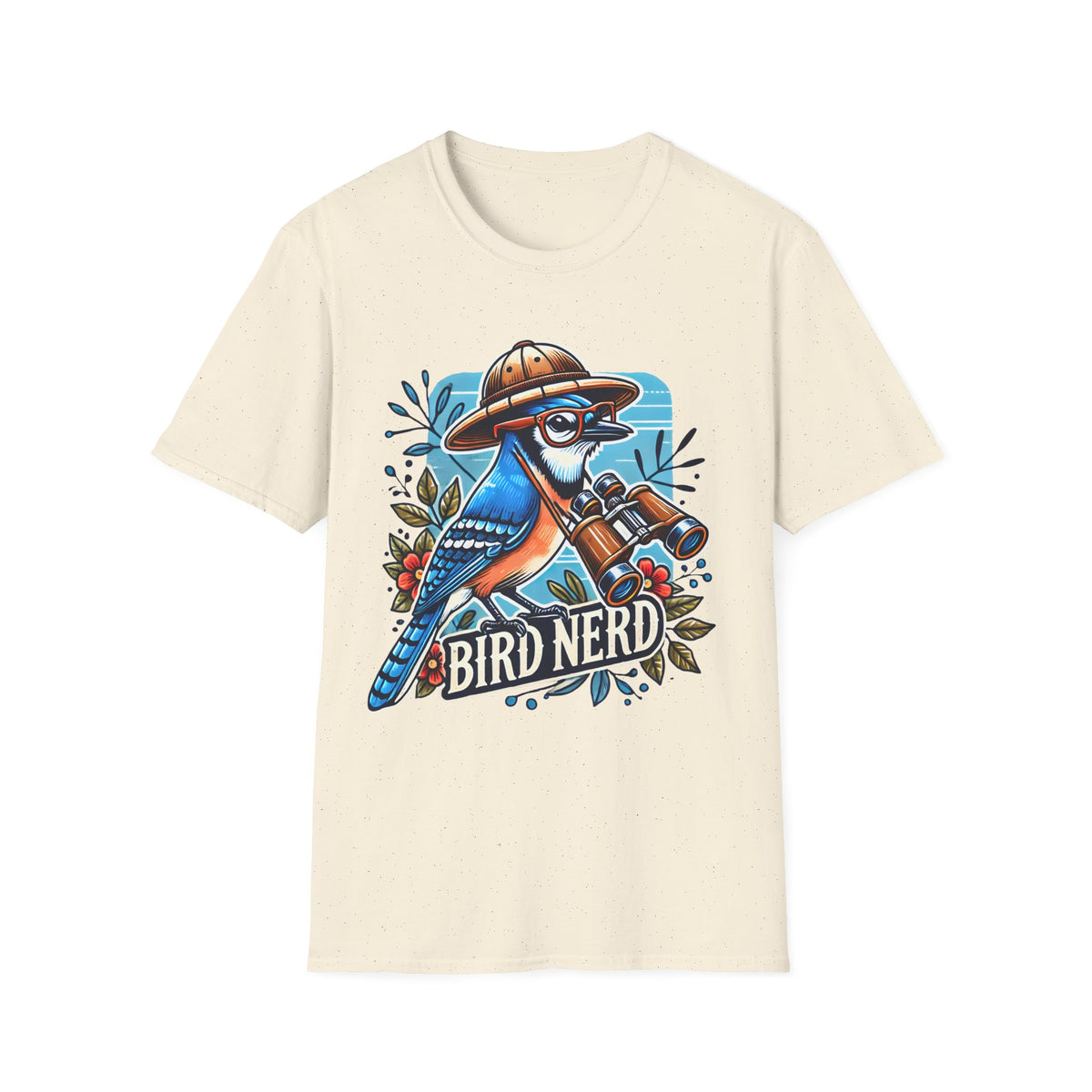 Funny Bird Nerd Blue Jay Shirt | Bird Watcher Shirt | Bird Watching Gift | Ornithology Shirt |  Unisex Soft Style T-shirt