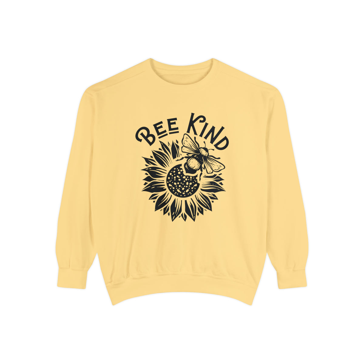 Be Kind Cute Bee Shirt | Bee Lover Gift for Her | Bee Kind T-shirt | Nature Lover Shirt | Kindness Shirt | Unisex Garment-Dyed Sweatshirt