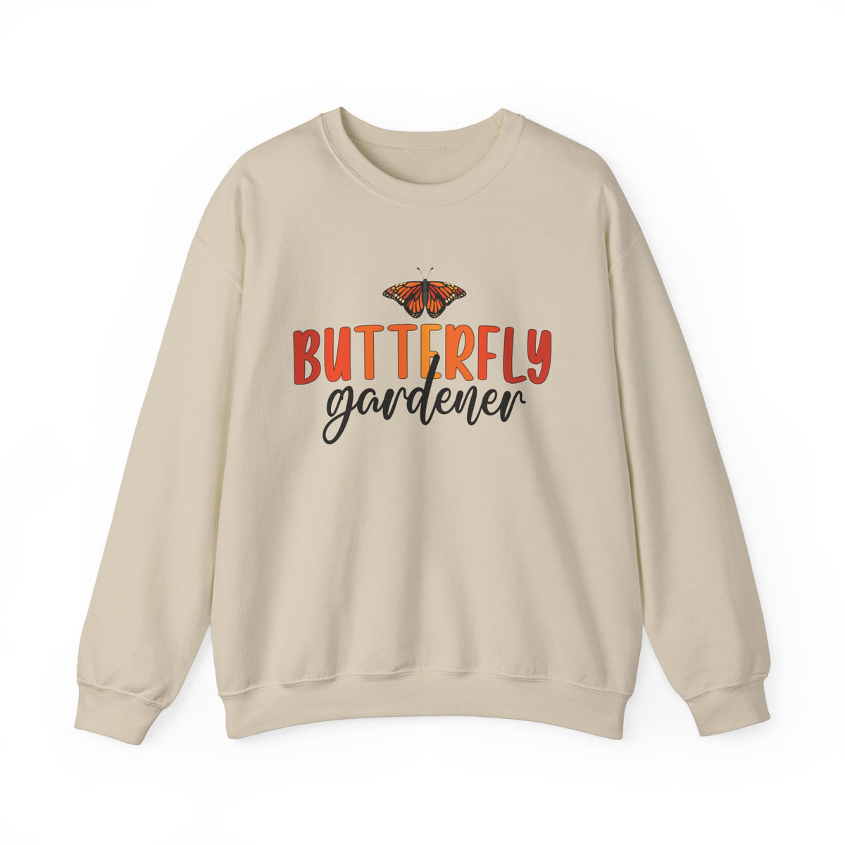 Monarch Butterfly Garden Shirt | Gift For Gardener | Nature Lover Butterfly Shirt | Unisex Crewneck Sweatshirt