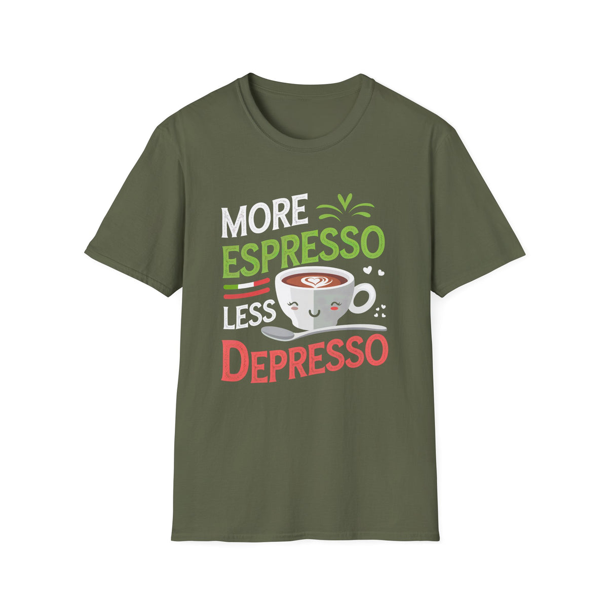 More Espresso Funny Italy Expresso Shirt | Italy Travel Lover Gift | Cute Kawaii Coffee Lover Shirt | Unisex Soft Style T-shirt