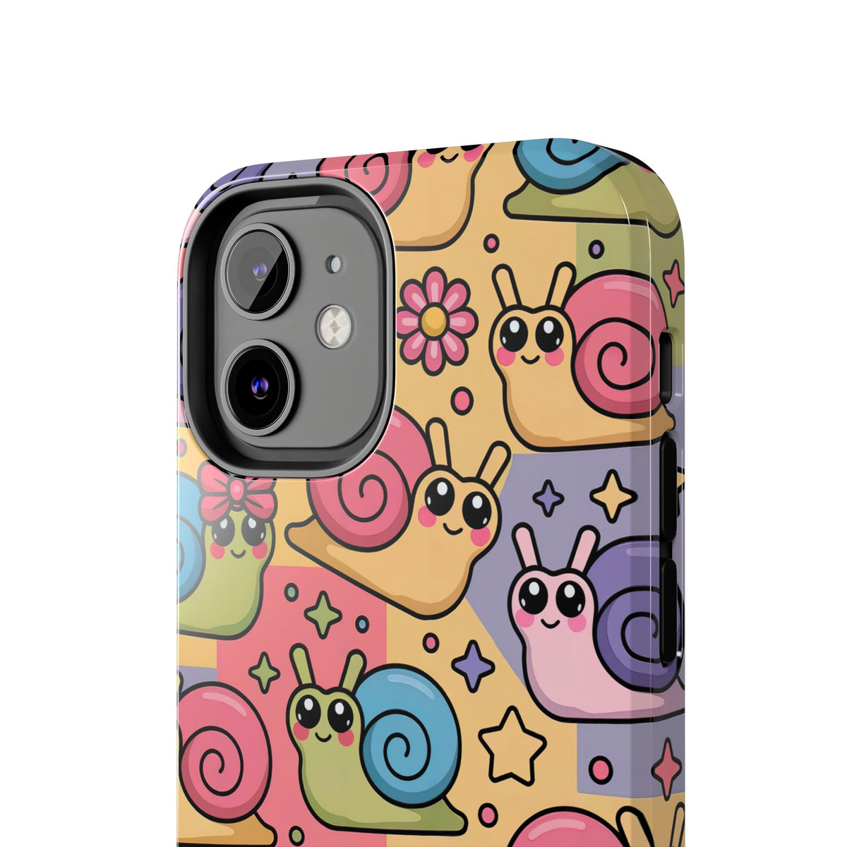 Kawaii Cute Snail Phone Case | Tough Case for iPhone 12-17 & Samsung S22-S25 | Protective Cover