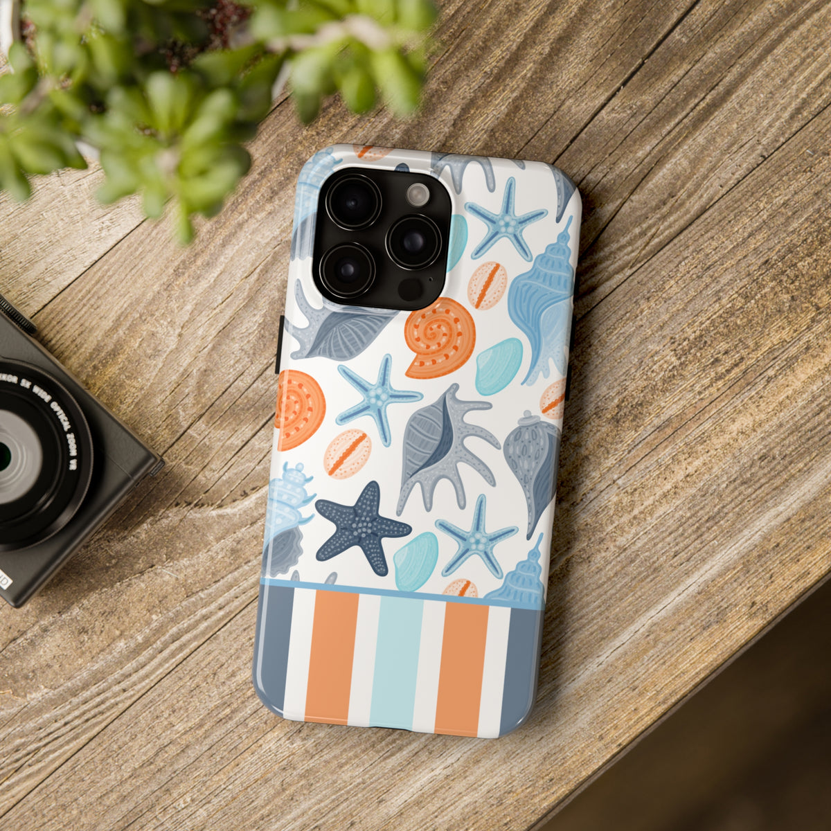 Seashells Beach bum iPhone 15 Case | iPhone 14 13 12 11 Phone Case | Beach Bum Gift | Tough Impact-resistant Phone Case