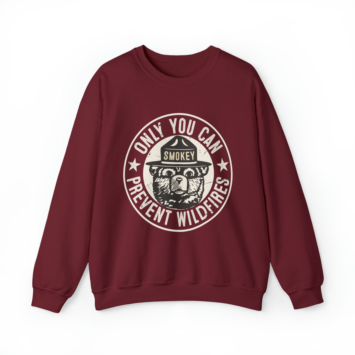 Smokey Bear Prevent Wildfire Camping Shirt | Unisex Crewneck Sweatshirt