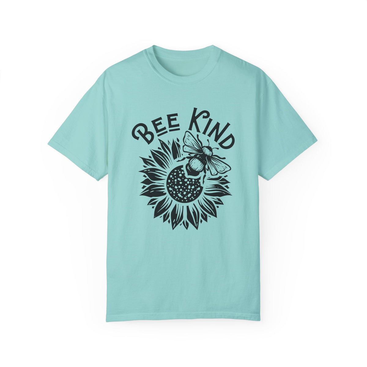 Be Kind Cute Bee Shirt | Bee Kind Sunflower Shirt | Nature Lover Gift for Her | Kindness Shirt | Unisex Garment-Dyed T-shirt
