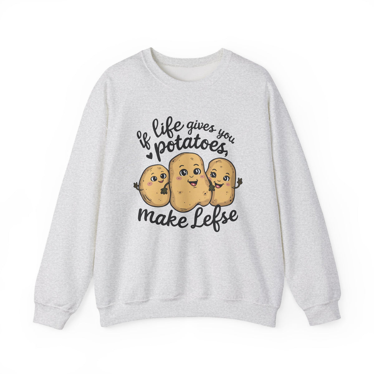 Cute Kawaii Minnesota Baking Sweatshirt | If Life Gives You Potatoes Make Lefse Shirt | Nordic Baking Gift