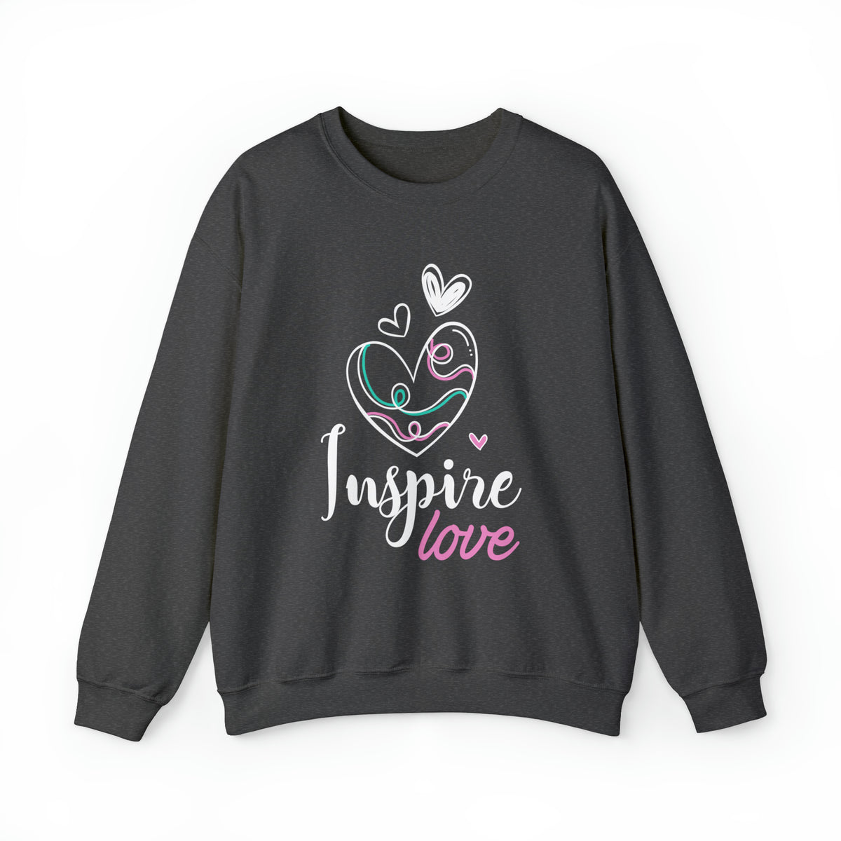 Inspire Love Motivational Aesthetic Shirt | Valentine's Day Gift | Unisex Crewneck Sweatshirt
