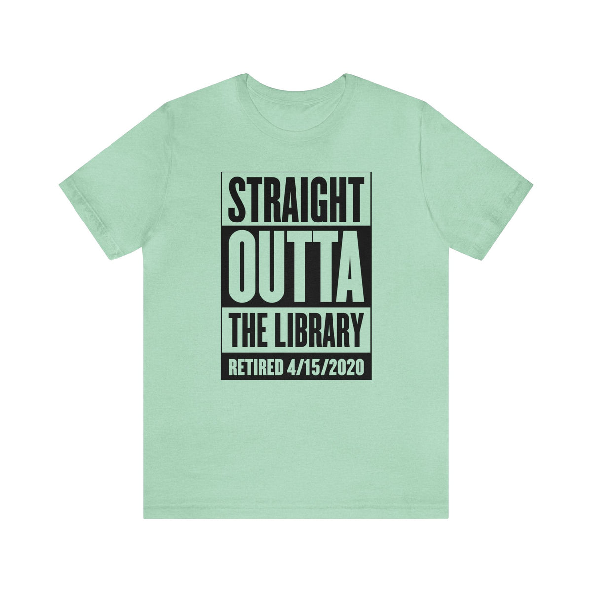 Custom Librarian Gift | Book Lover Library Shirt | Straight Outta Library Retirement Gift | Unisex Jersey T-shirts