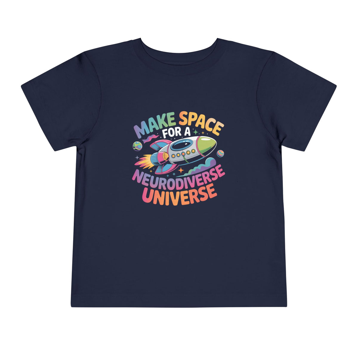 Neurodiverse Universe Neurodiversity Shirt | Autism Acceptance Kids Tee | Rocket Space T-shirt