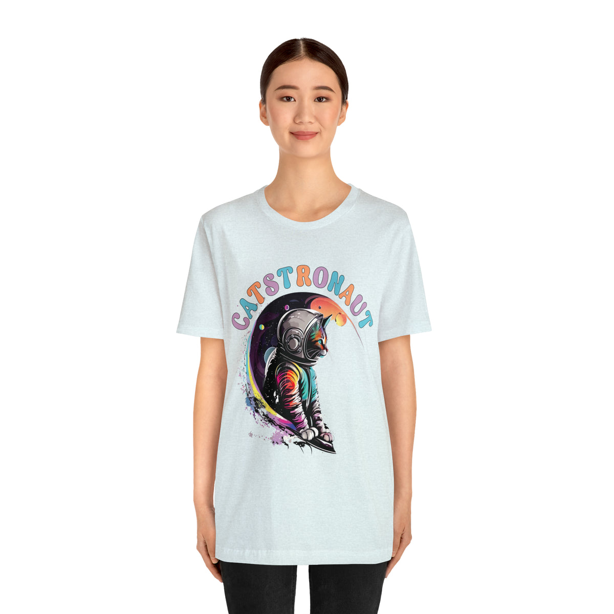 Catstronaut Funny Cat Shirt |Astronaut Shirt | Cat In Space Shirt | Cat Lover Gift | Nerd Gift | Unisex Jersey T-shirt