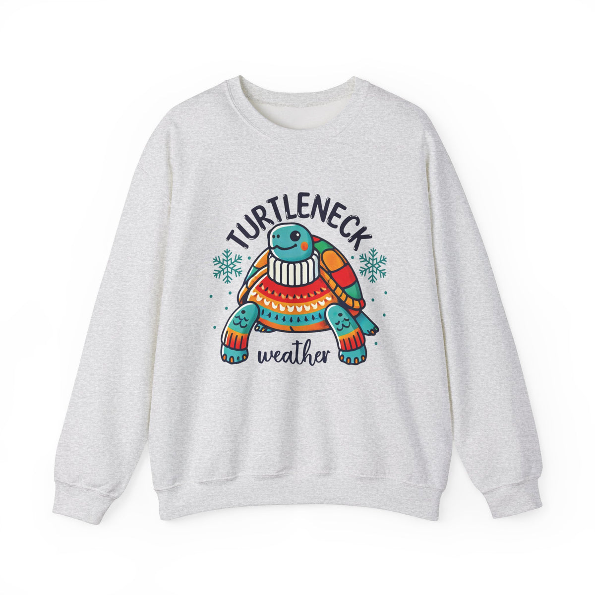 Turtleneck Weather Cute Turtle Sweatshirt | Winter Sweatshirt | Turtle Lover Gift | Unisex Crewneck Sweatshirt