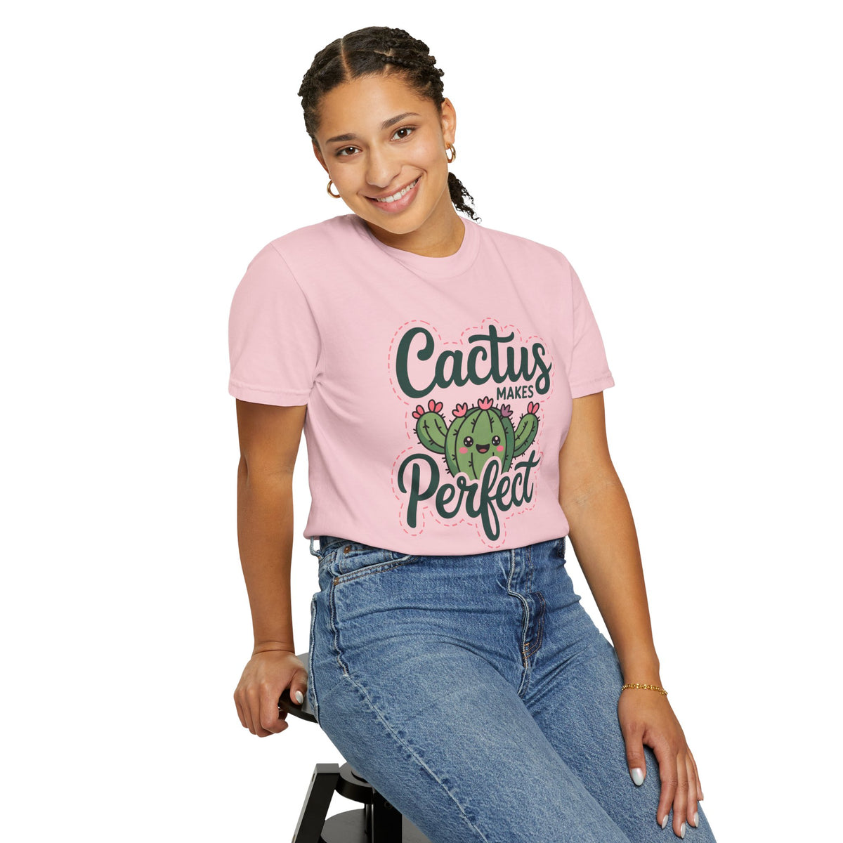 Cactus Makes Perfect Shirt | Cute Kawaii Cactus T-Shirt | Funny Plant Lover Gift | Comfort Colors 1717 Tee