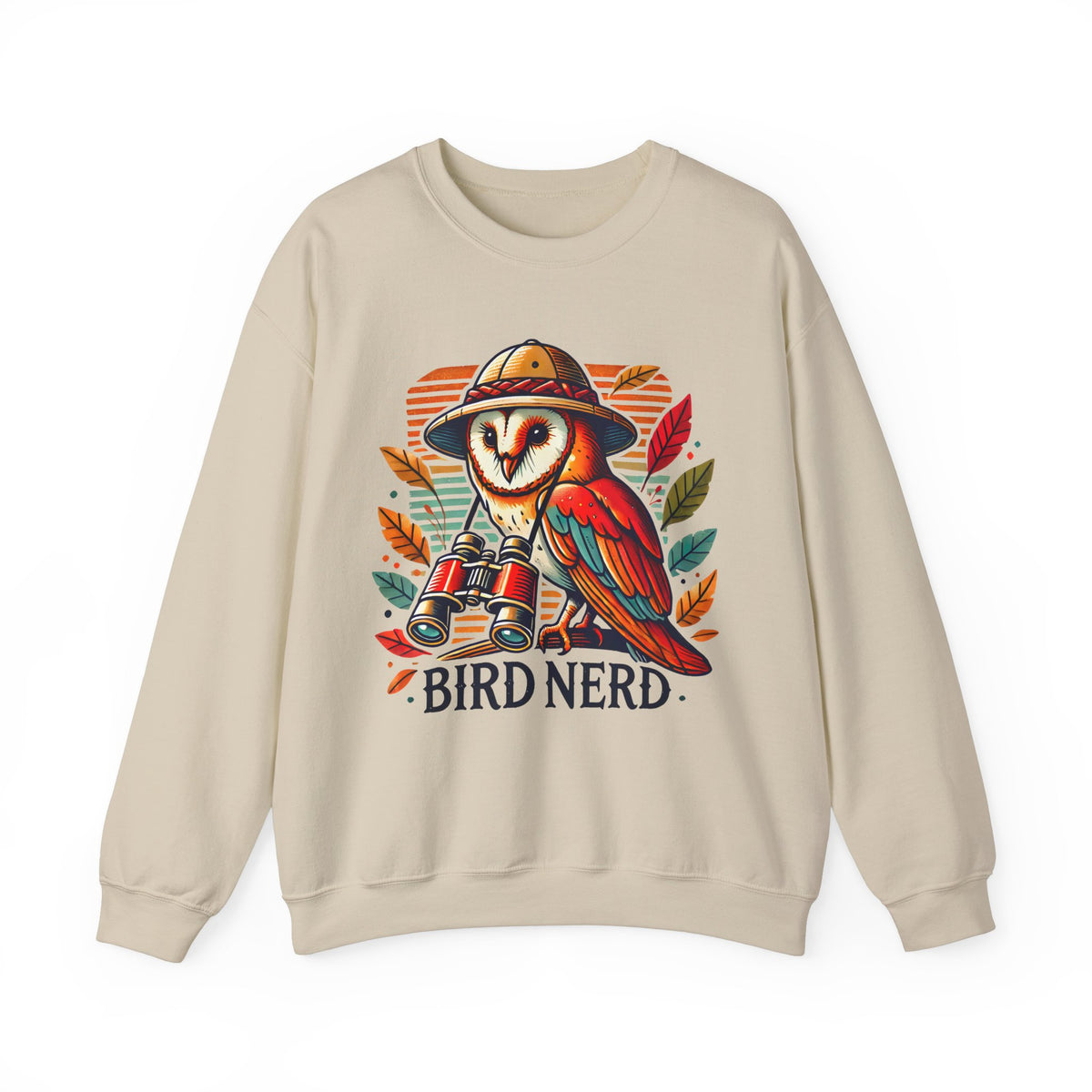 Funny Bird Nerd Owl Shirt | Bird Watcher Sweatshirt | Bird Watching Gift | Ornithology Shirt | Cute Owl Gift | Unisex Crewneck Sweatshirt