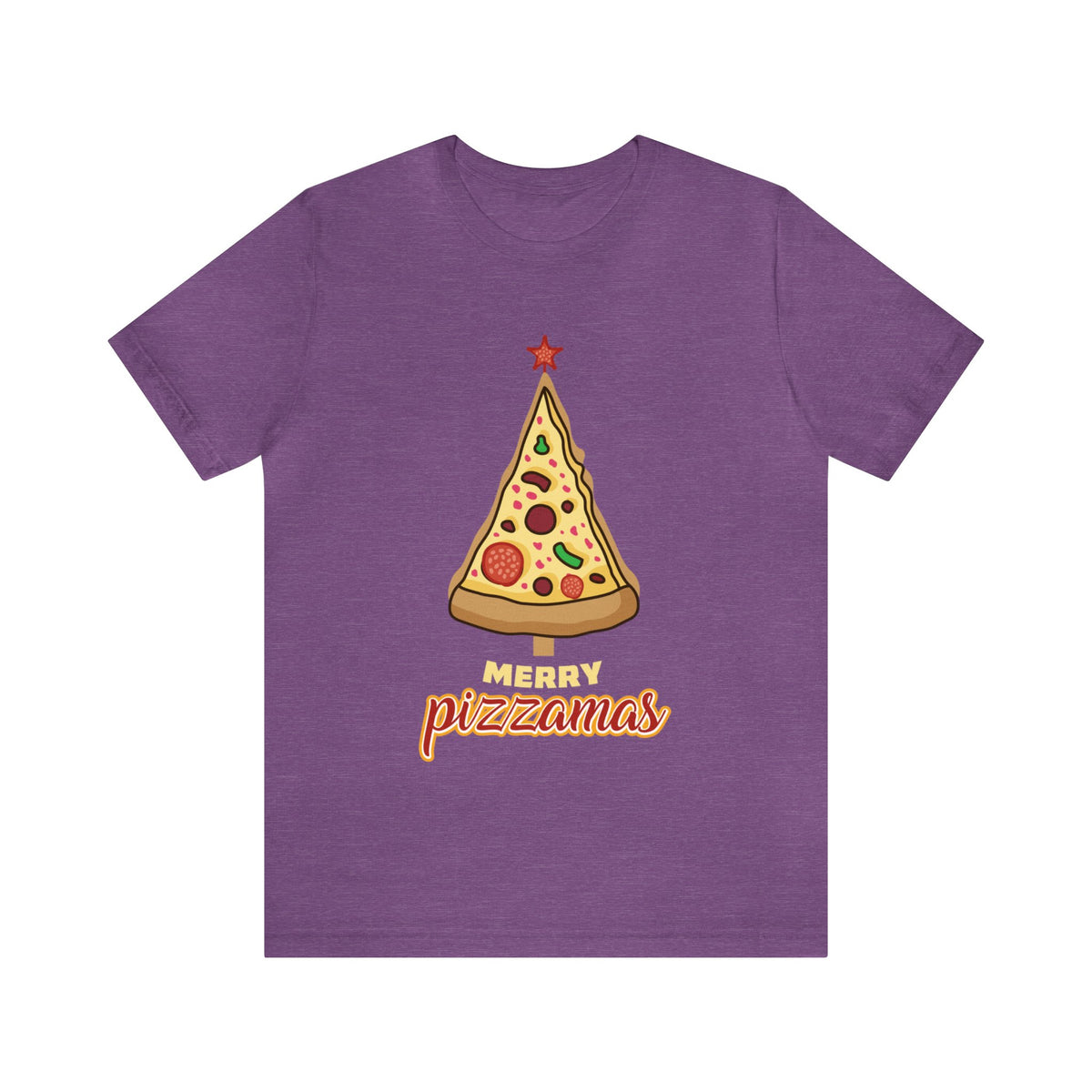 Merry Pizza Christmas Funny Shirt | Pizza Lover Gift | Unisex Jersey T-shirt