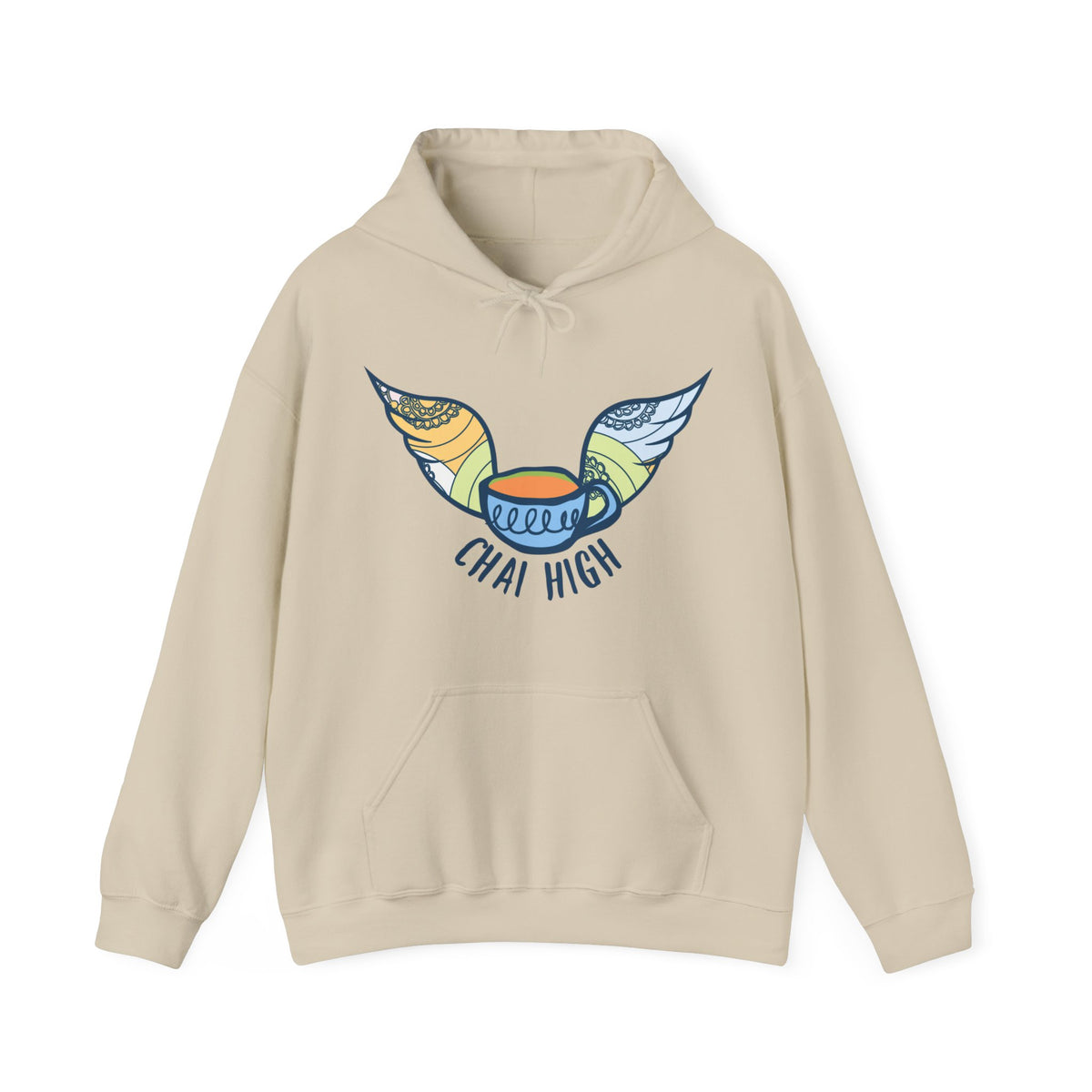 Chai High Tea Time Aesthetic Shirt | Chai Tea Lover Gifts | Unisex Heavy Blend™ Hooded Sweatshirt