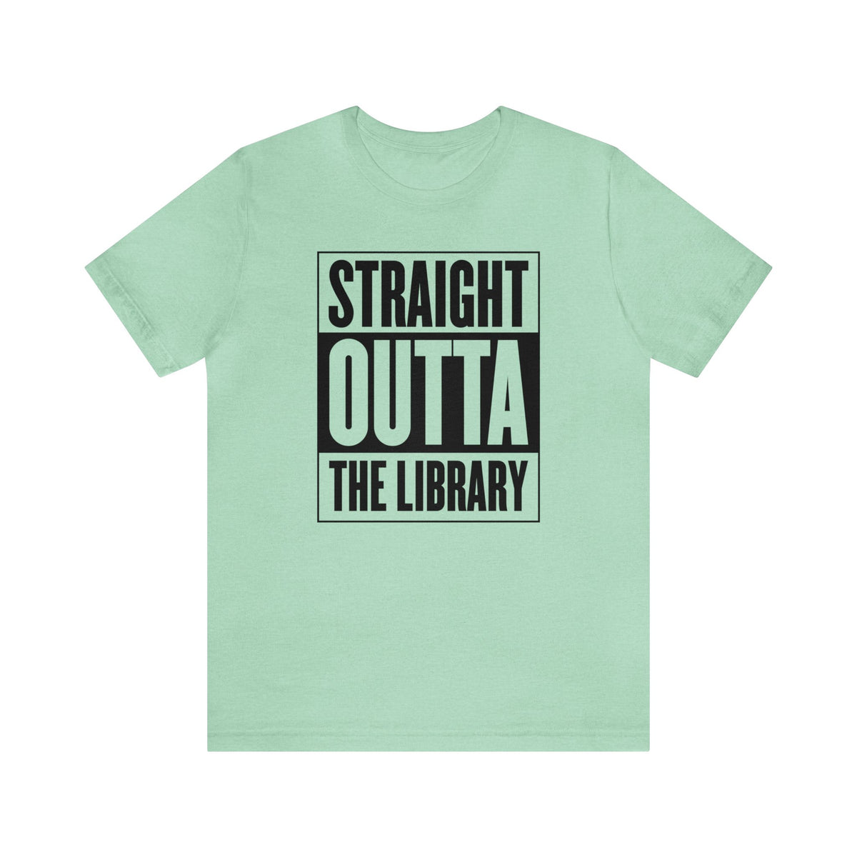 Library Book Worm Gift | Book Lover Library Shirt | Straight Outta Library Librarian Shirt | Unisex Jersey T-shirts