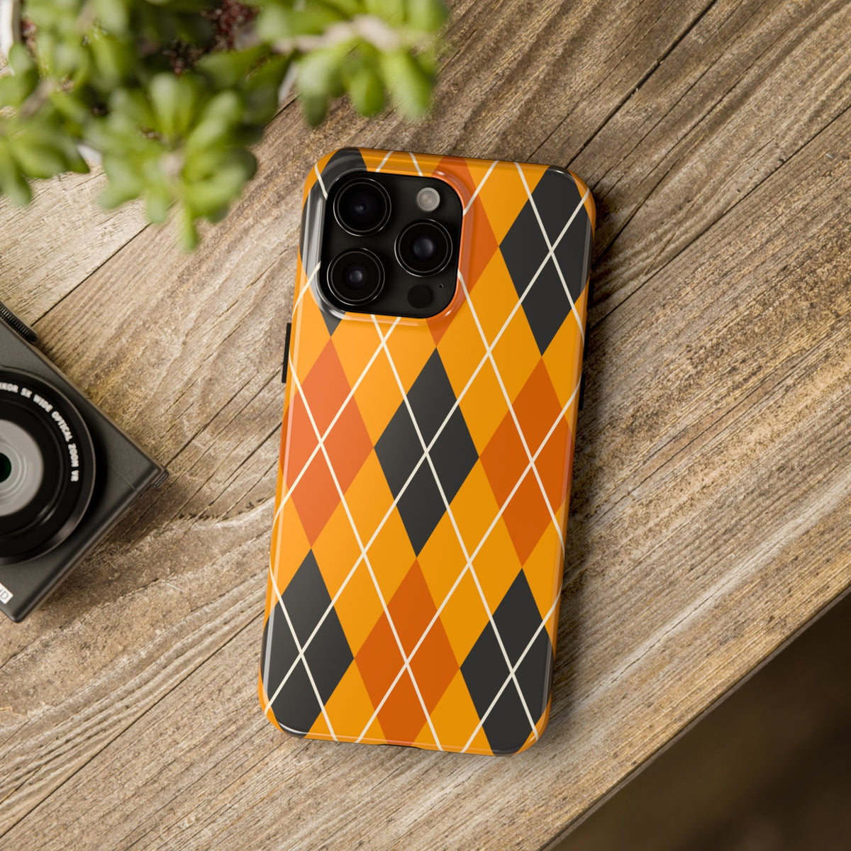 Argyle Halloween iPhone Case | iPhone 15 14 13 12 11 Phone Case