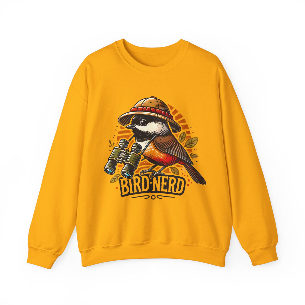 Funny Bird Nerd Robin Shirt | Bird Watcher Sweatshirt | Bird Watching Gift | Ornithology Shirt | Cute Bird Gift | Unisex Crewneck Sweatshirt
