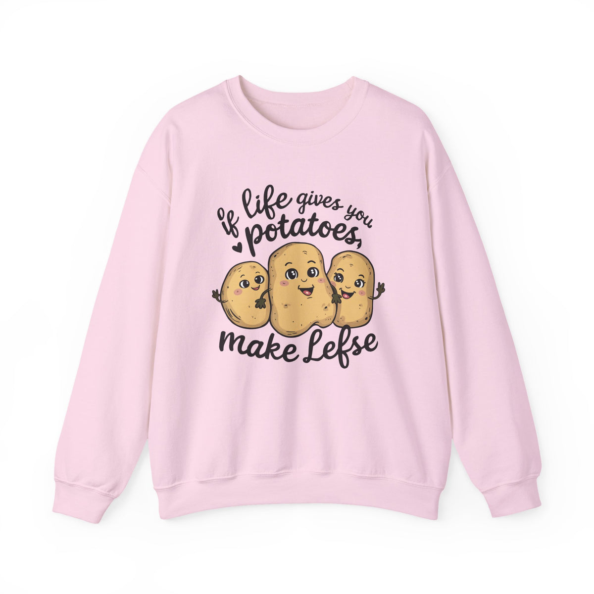 Cute Kawaii Minnesota Baking Sweatshirt | If Life Gives You Potatoes Make Lefse Shirt | Nordic Baking Gift