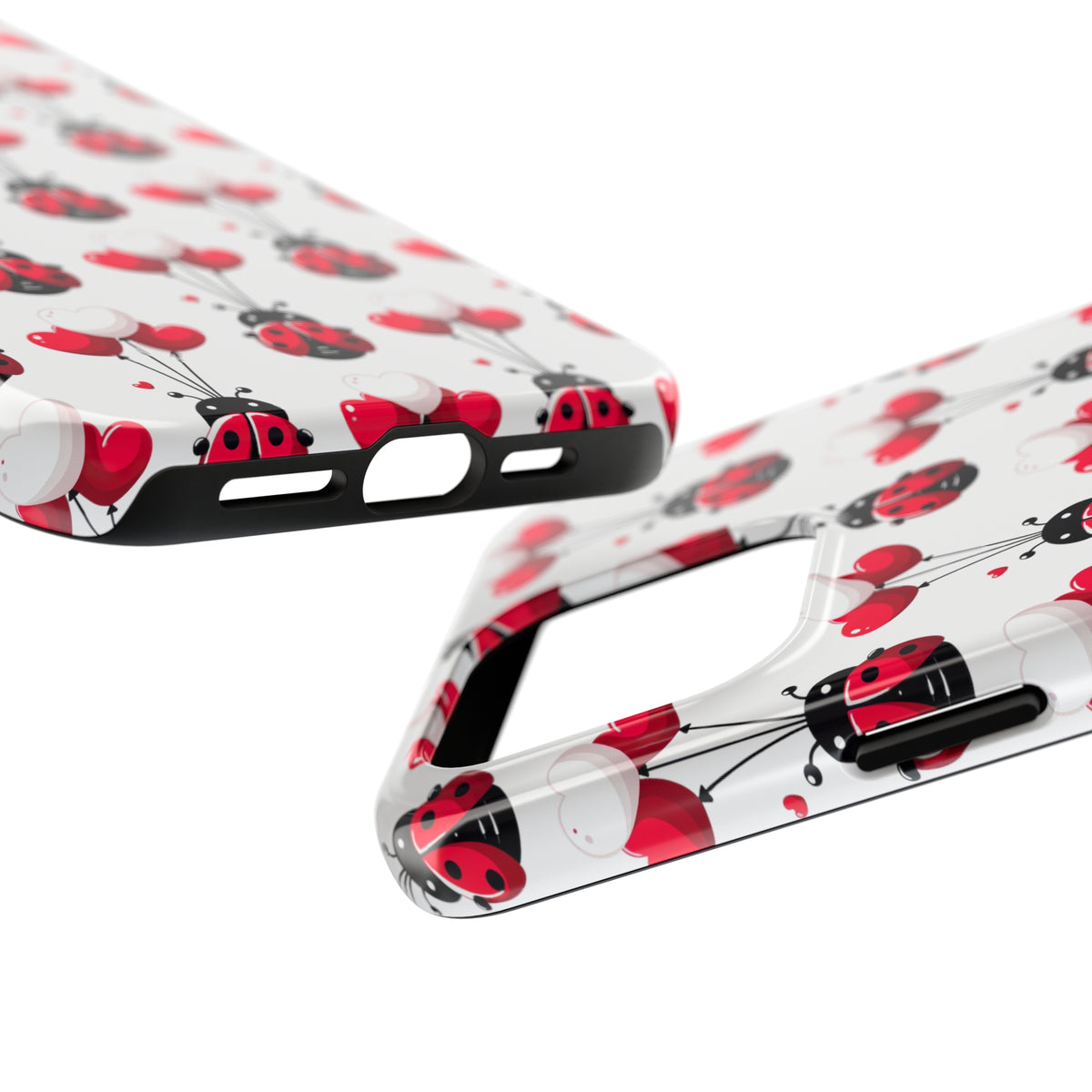 Ladybug Valentine phone case iPhone 15 pro max | Cute Ladybug Lover Gift | iPhone 11 12 13 14 15 case | Tough Impact-resistant Phone Case