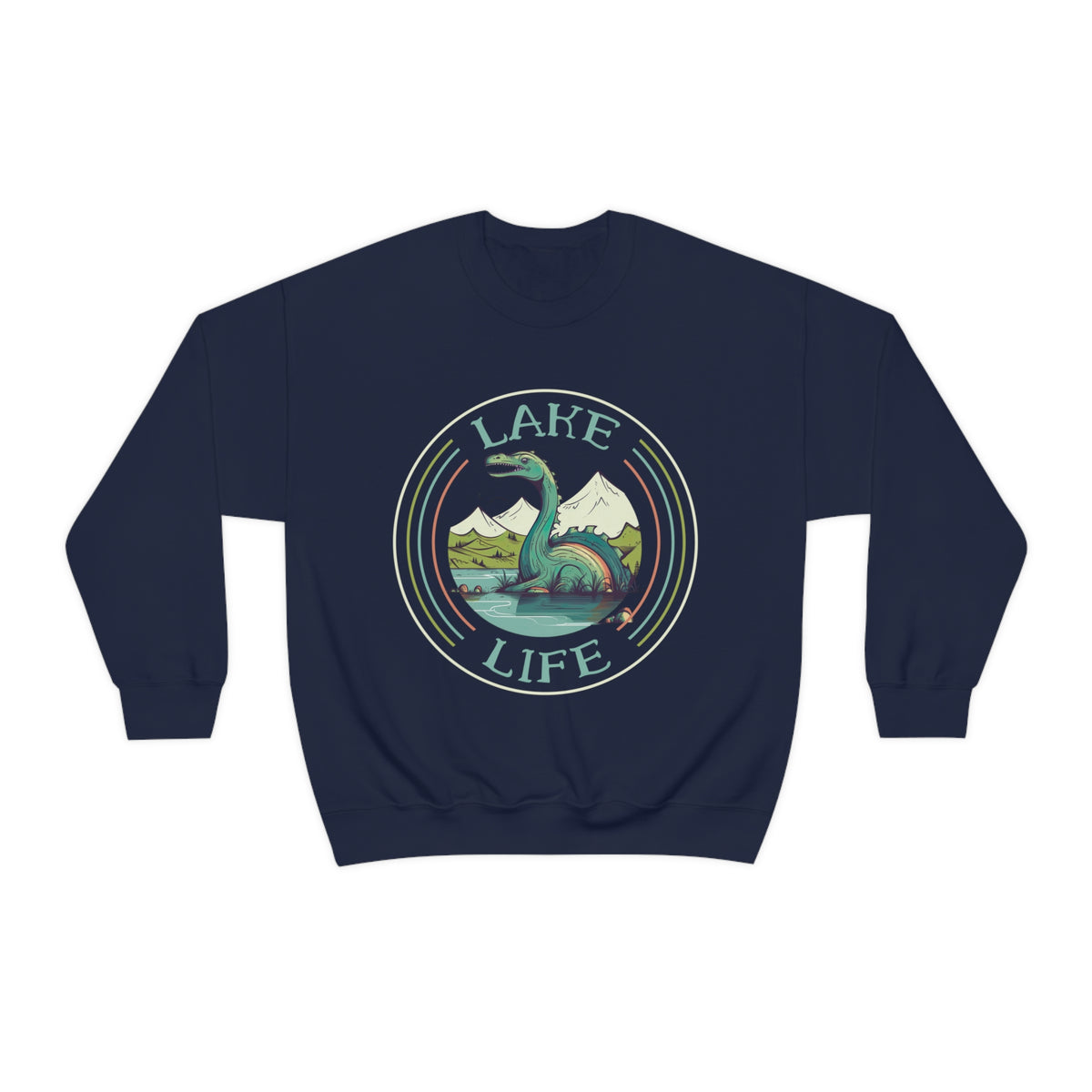 Loch Ness Monster Funny Lake Life Shirt | Lake Vacation Shirt | Lake House Gift | Unisex Crewneck Sweatshirt