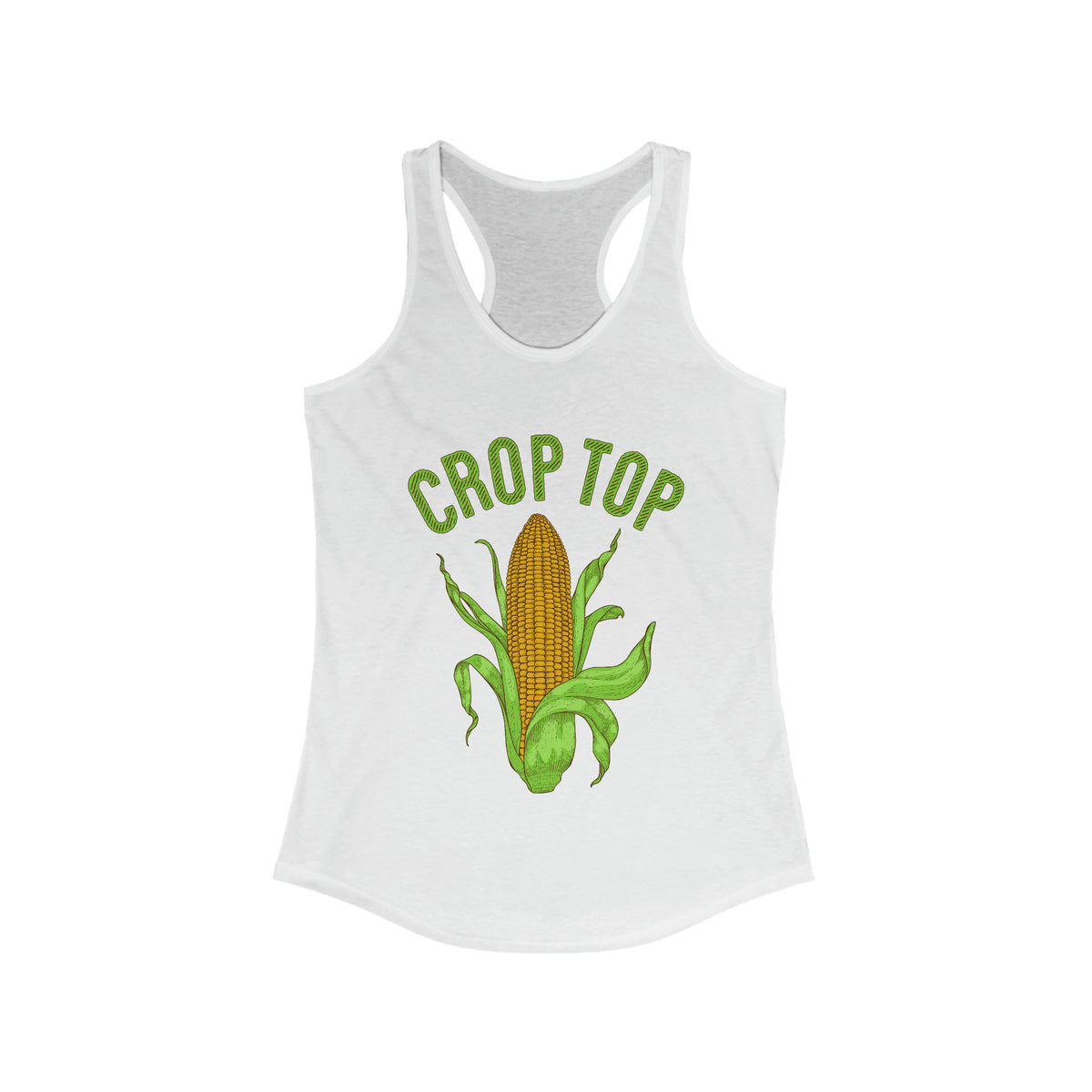 Corn Crop Top Funny Farming Shirt | Corn Gift For Her | Women's Ideal Racerback Tank