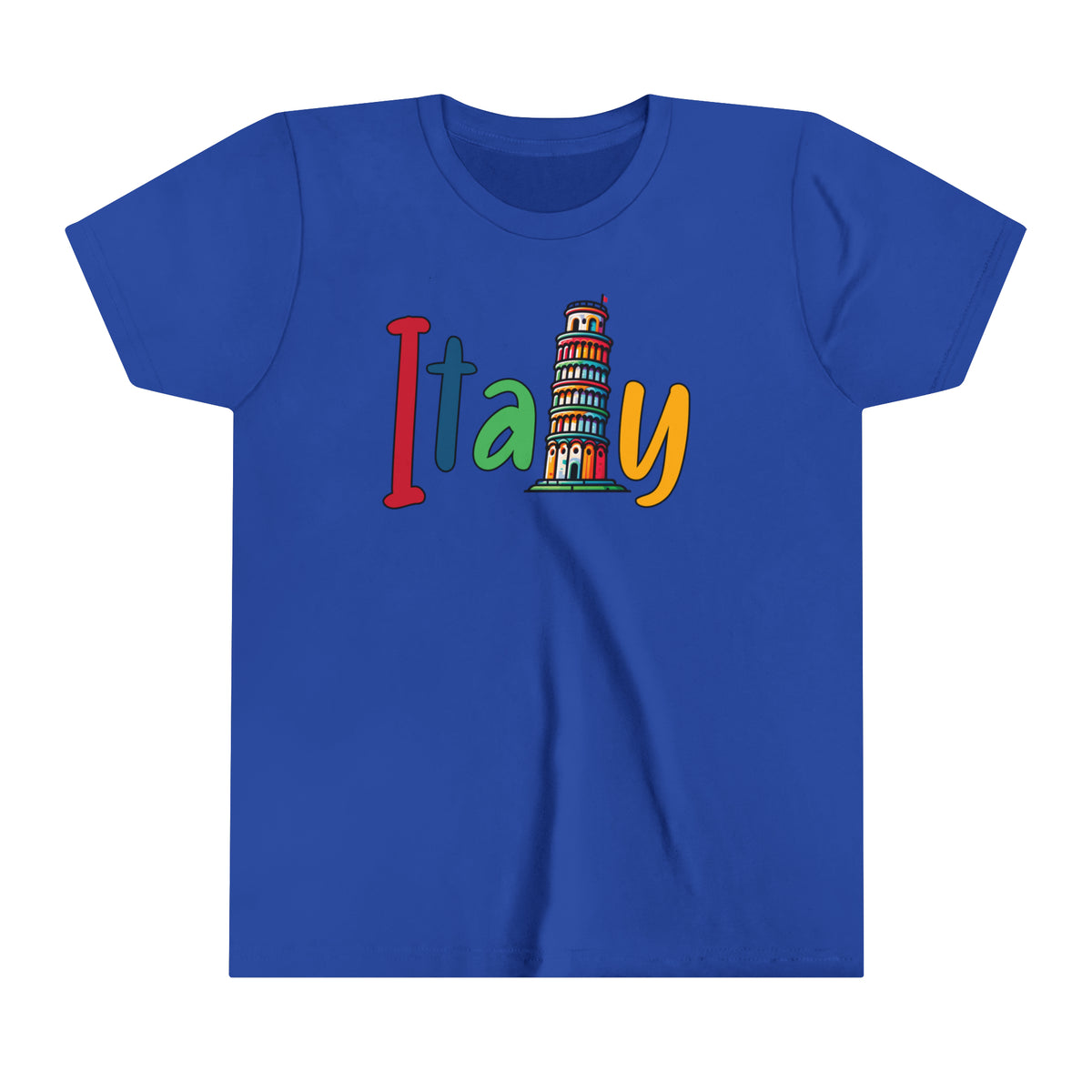 Cute Italy Trip shirt | Italy Vacation Shirt | World Traveler Italian Gift | Leaning Tower of Pisa | Super Soft Youth Jersey T-shirt
