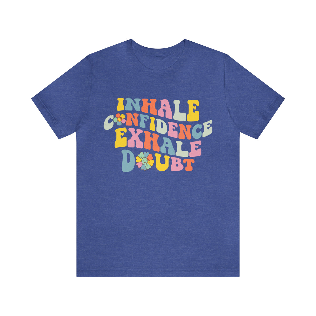 Inhale Exhale Retro School Counselor Shirt | Psychology Shirt | Yoga Meditation Shirt | Unisex Jersey T-shirt