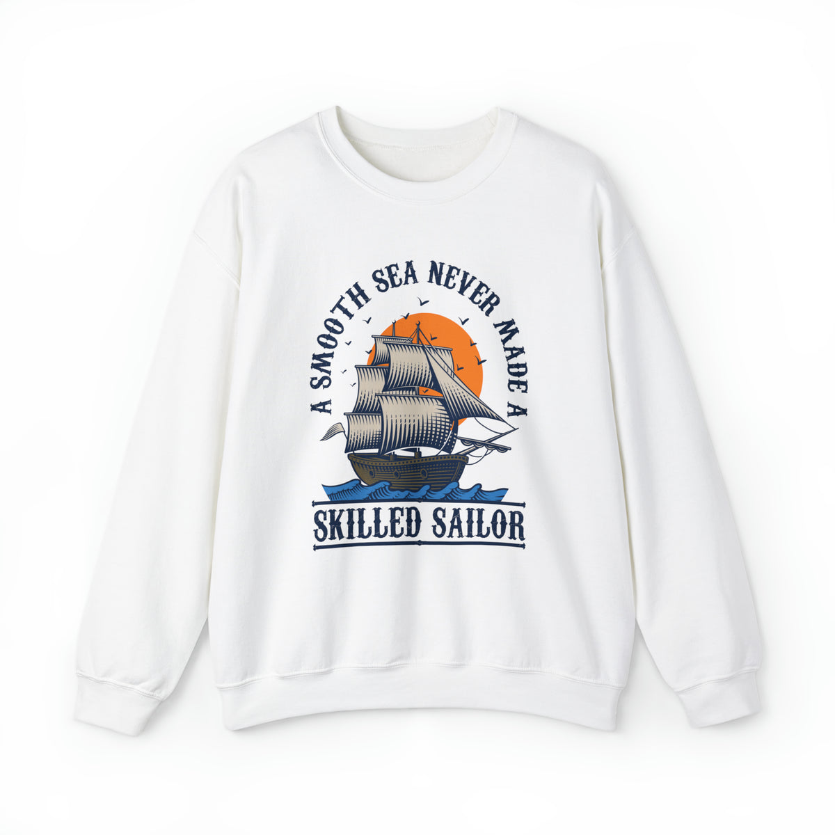 Smooth Seas School Psychology Shirt | Ocean Lover Sailor Shirt | Motivational Gift |  Unisex Crewneck Sweatshirt