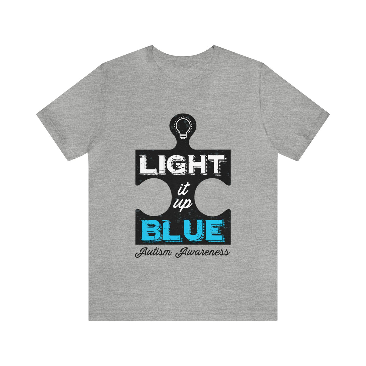 Light It Up Blue Autism Awareness Shirt | Autism Awareness Gift | Unisex Jersey T-shirt