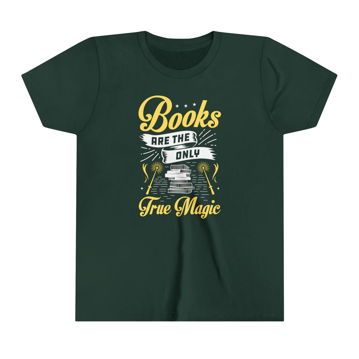 Books Magic Bookworm Book Lover Shirt | Reader Gift | Youth Jersey T-shirt