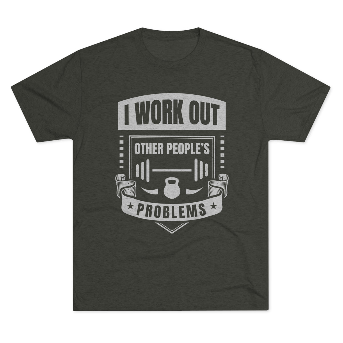 I Work Out Funny School Psychologist Shirt | Counselor Gift | Unisex Tri-Blend Crew Tee