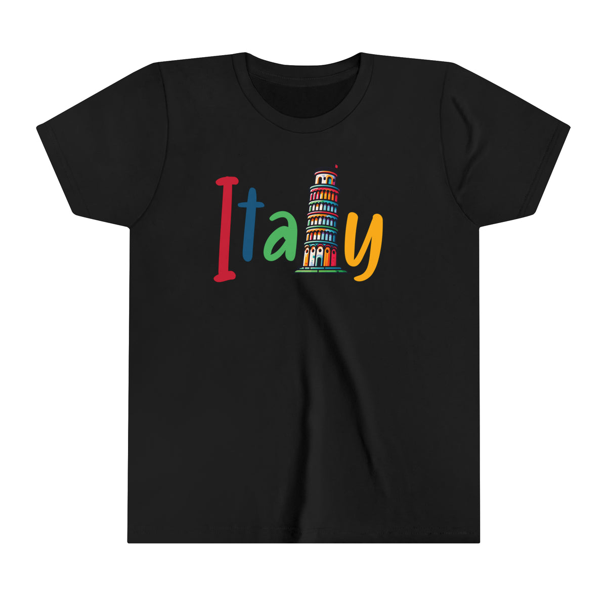 Cute Italy Trip shirt | Italy Vacation Shirt | World Traveler Italian Gift | Leaning Tower of Pisa | Super Soft Youth Jersey T-shirt