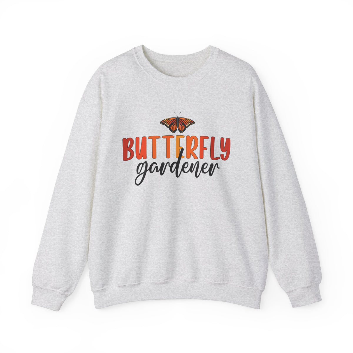 Monarch Butterfly Garden Shirt | Gift For Gardener | Nature Lover Butterfly Shirt | Unisex Crewneck Sweatshirt