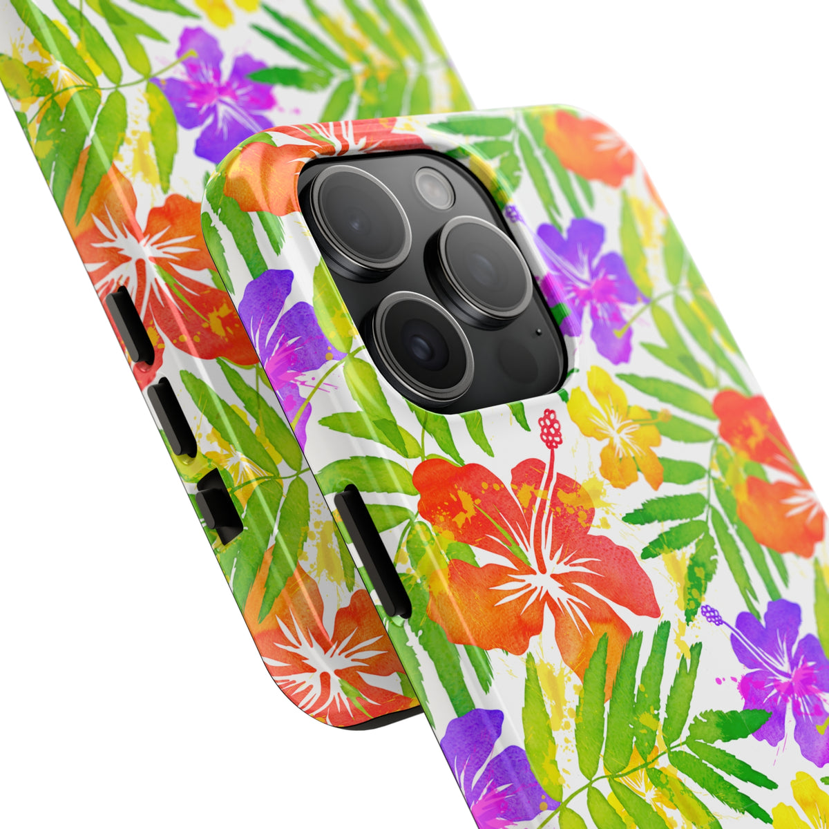 Tropical Beach Bum iPhone Case | iPhone 15 14 13 12 11 Phone Case | Hawaiian Flower Gift | Tough Impact-resistant Phone Case