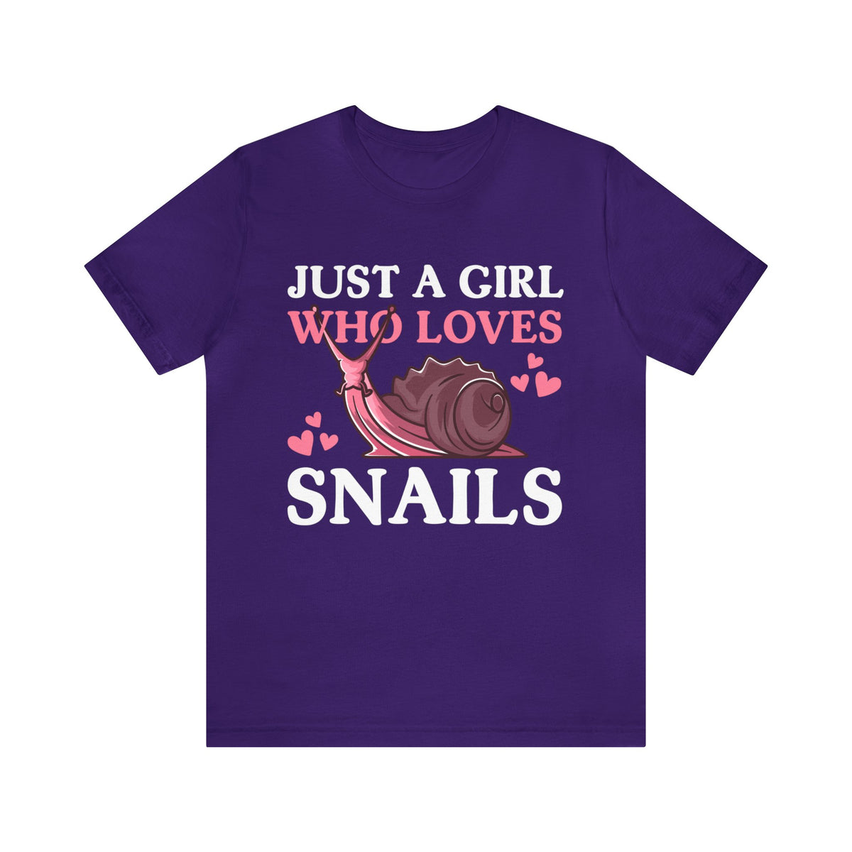 Just a Girl Who Loves Snails Nature Shirt | Snail Lover Shirt | Unisex Jersey T-shirt
