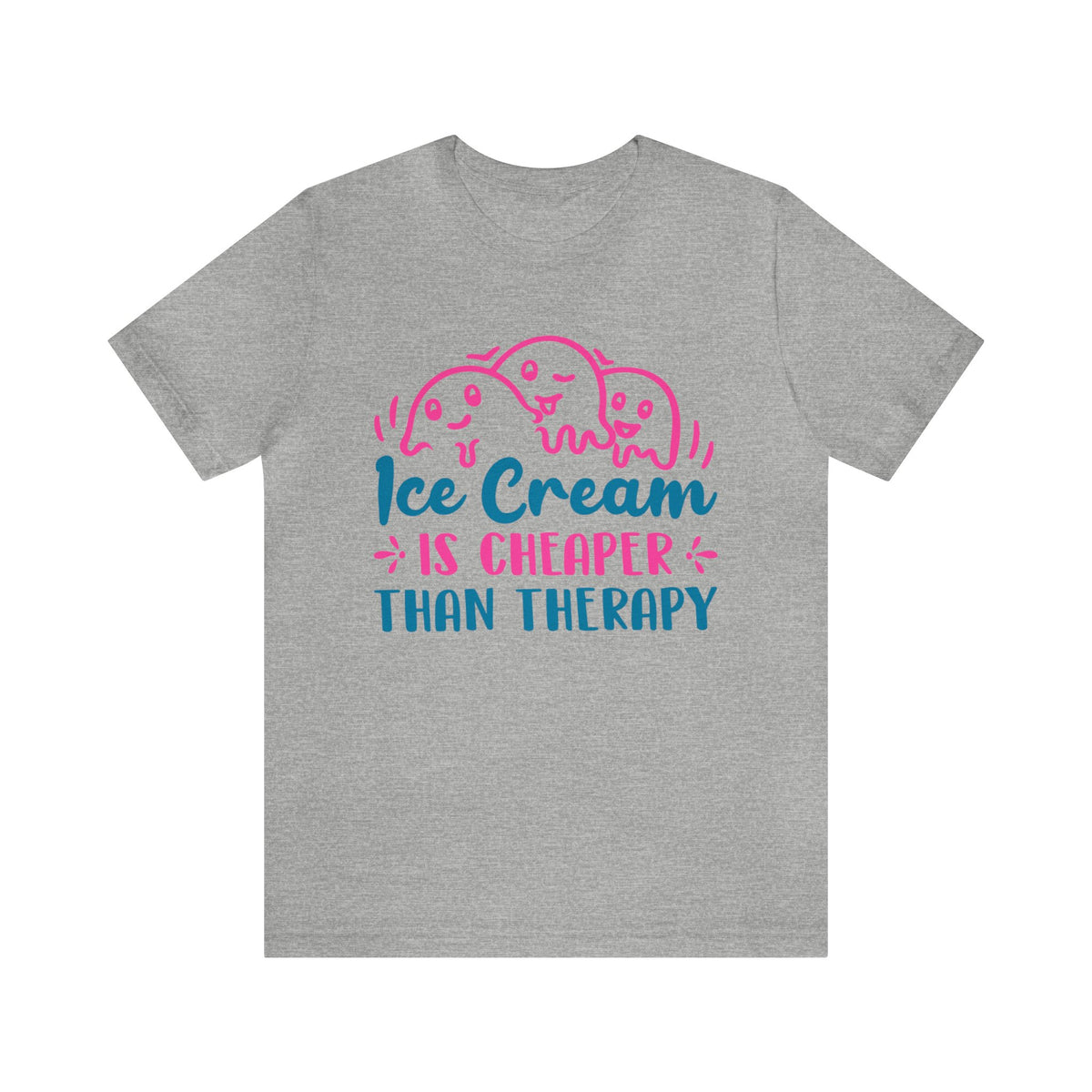 Ice Cream Therapy Funny Psychology Shirt | Psychologist Gift | Unisex Jersey T-shirt