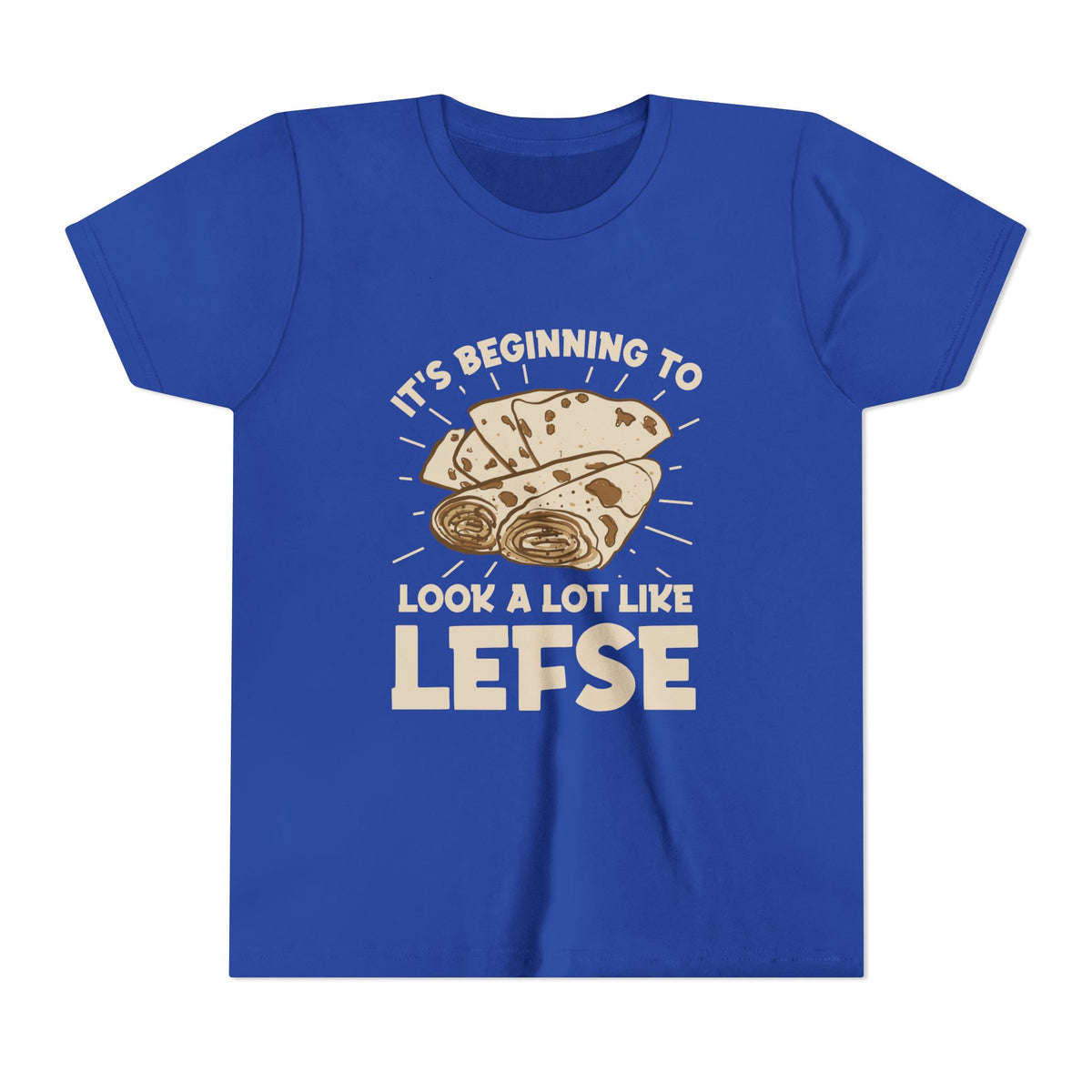 Funny Norwegian Lefse Christmas Baking Party Shirt – Nordic Baker Gift – Bella Canvas 3001Y Youth Soft Tee