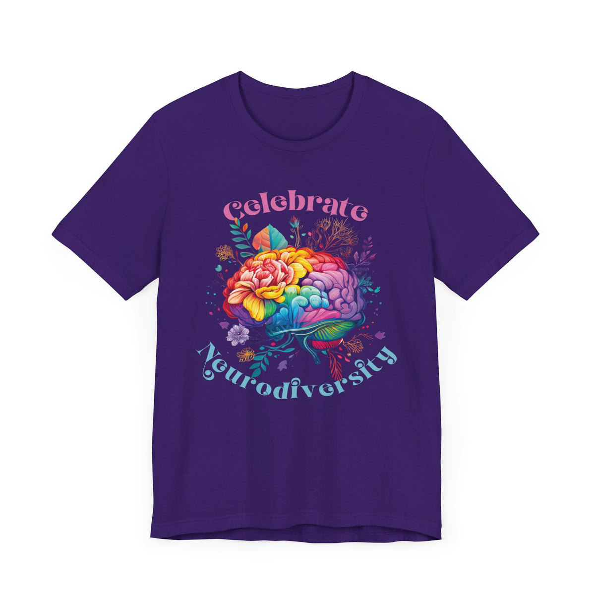 Celebrate Neurodiversity Shirt | Autism Shirt | Autism Awareness Shirt | Inclusion Shirt | Brain Art | Super Soft Unisex Jersey T-shirt