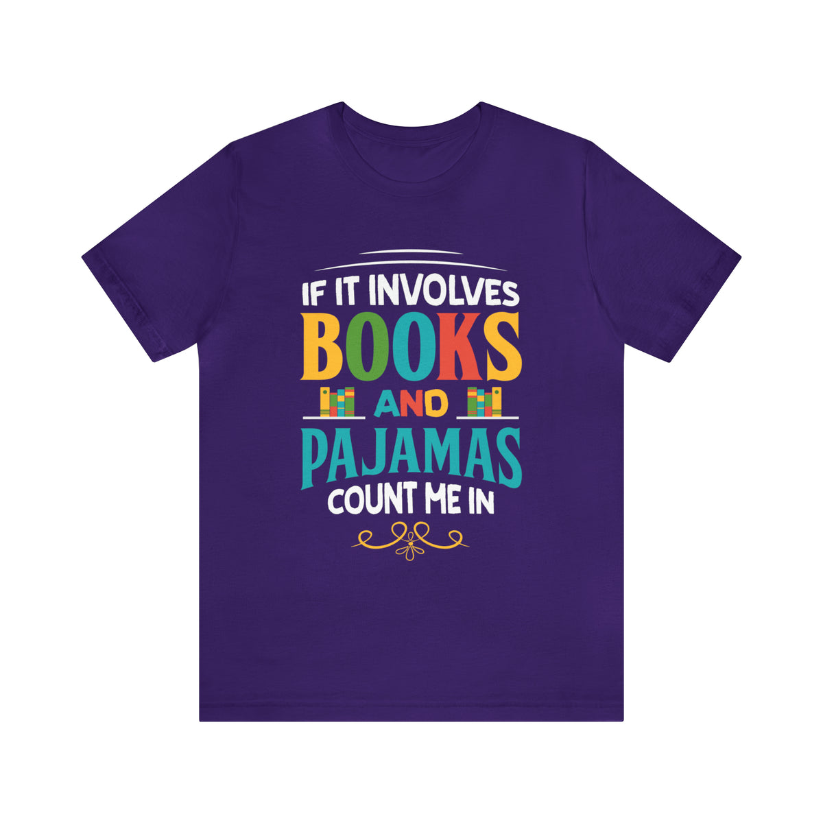 Books Pajamas Funny Book Worm Reading Shirt | Book Lover Gift | Unisex Jersey T-shirt