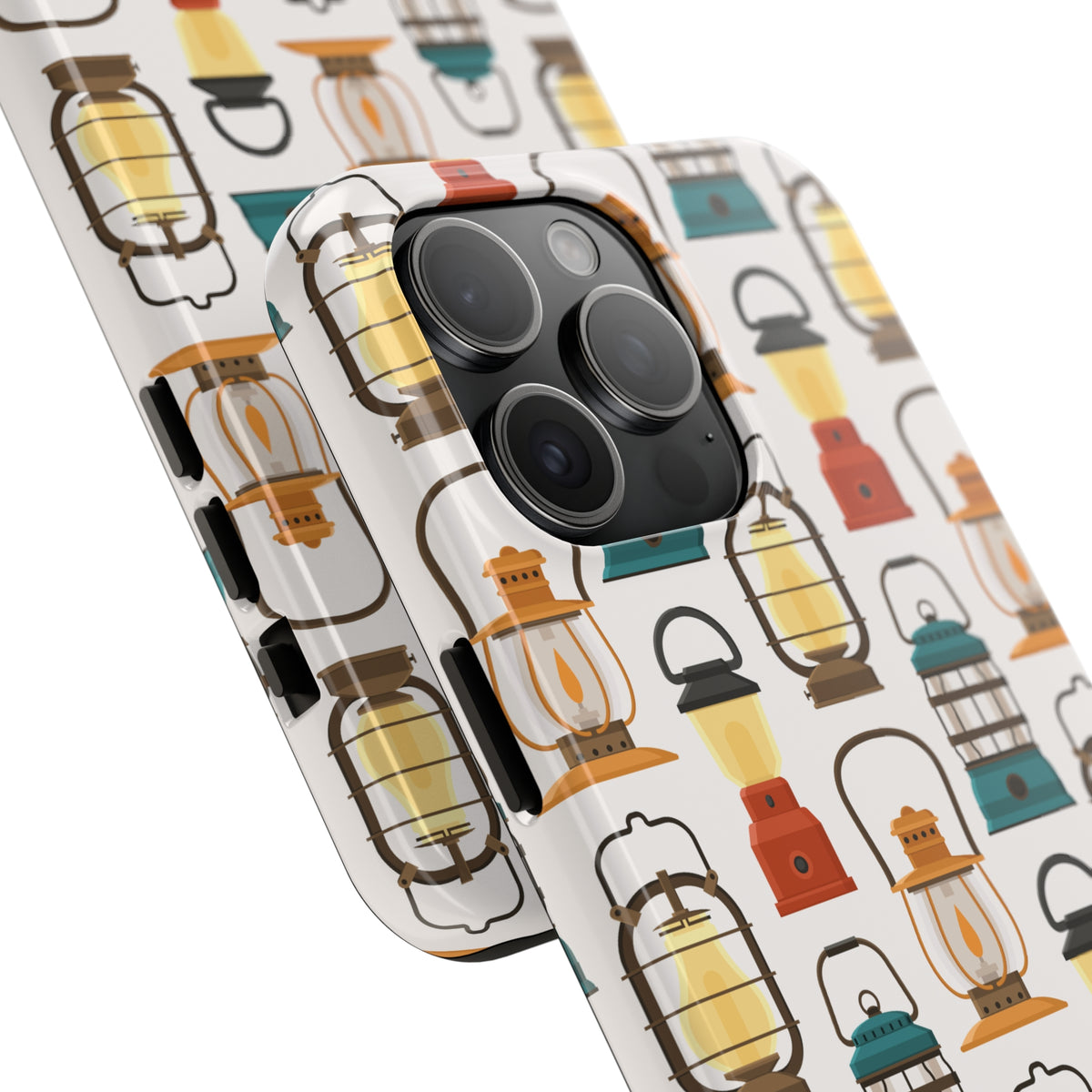Camping Lantern iPhone  15 14 13 12 11 Case (all models) | Vintage Camping Gift | Tough Phone Case