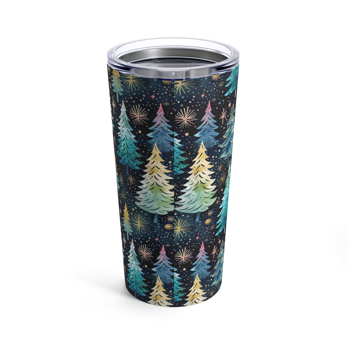 Teal Christmas Tumbler 20 oz | Christmas Tree Tumbler | Blue Christmas gift | Stainless Steel Tumbler