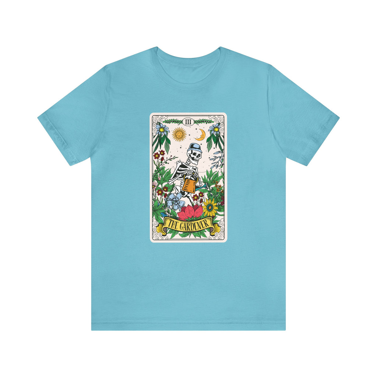 The Gardener Tarot Card Gardening Shirt | Tarot Card Gardener Gift | Unisex Jersey T-shirt