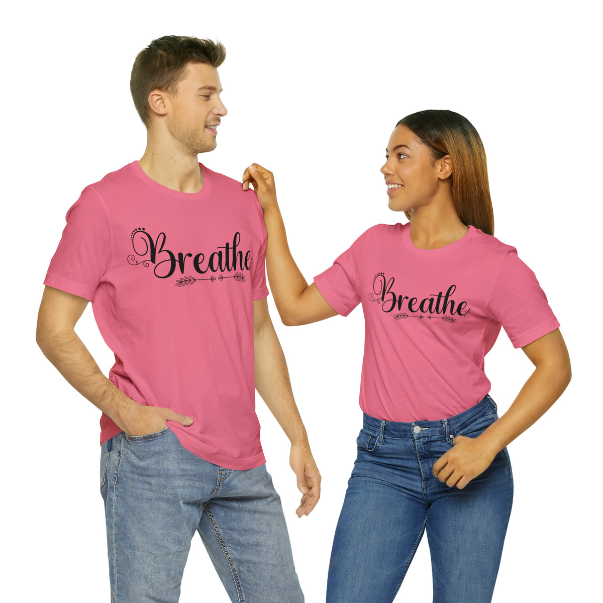 Breathe Yoga Lover Meditation Shirt | Yoga Meditation Gift | Unisex Jersey T-shirt