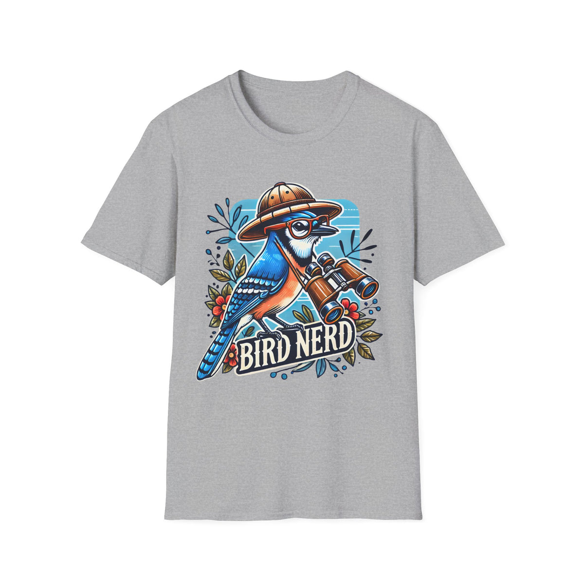 Funny Bird Nerd Blue Jay Shirt | Bird Watcher Shirt | Bird Watching Gift | Ornithology Shirt |  Unisex Soft Style T-shirt