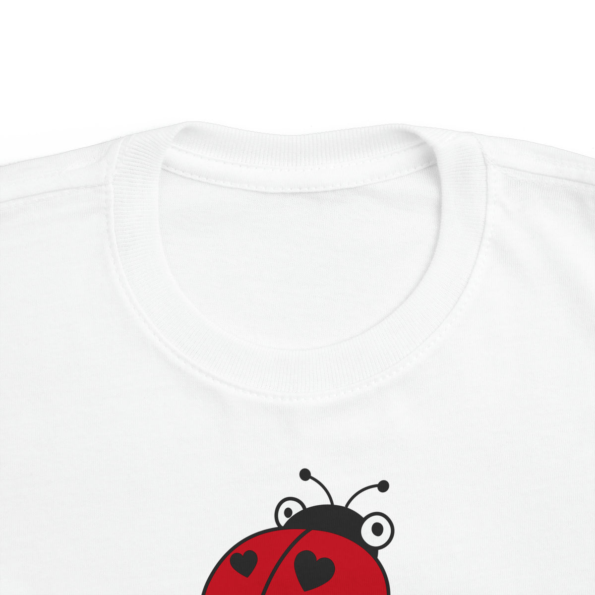 Love Bug Lady Bug Valentine's Day Shirt | Ladybug Nature Gift | Kid's Toddler Fine Jersey T-shirt