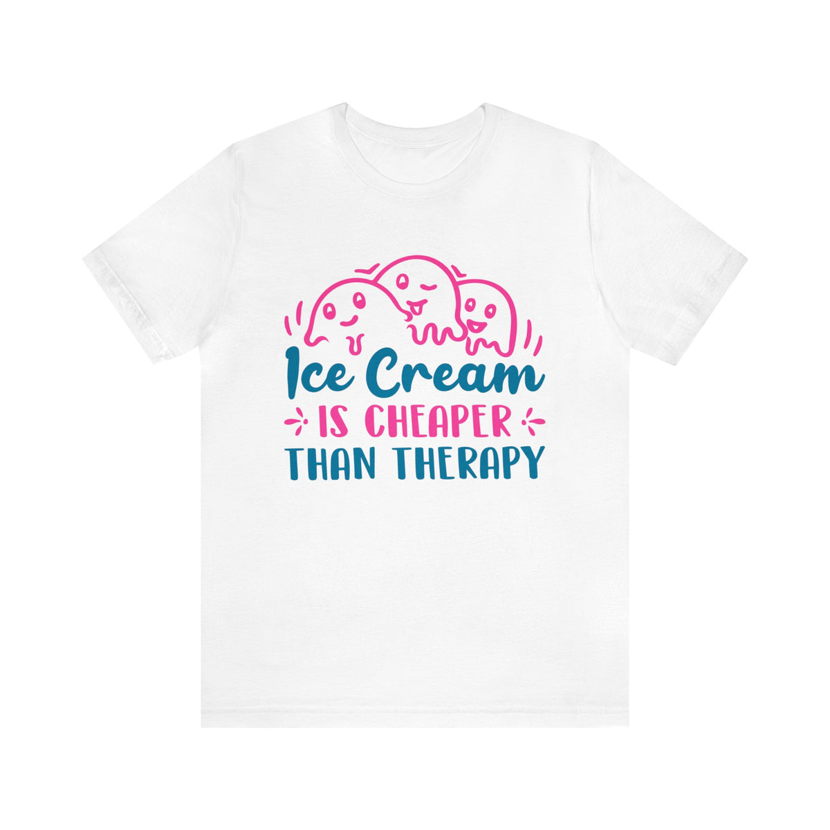 Ice Cream Therapy Funny Psychology Shirt | Psychologist Gift | Unisex Jersey T-shirt