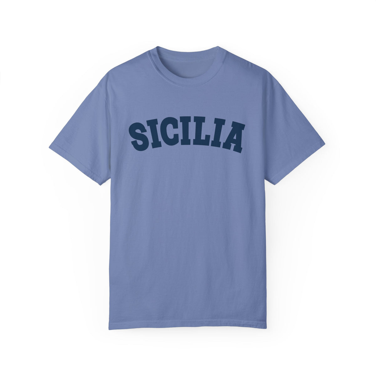 Sicilia College Style Italian Shirt | Sicily Italy Italian Gift | Unisex Garment-Dyed T-shirt